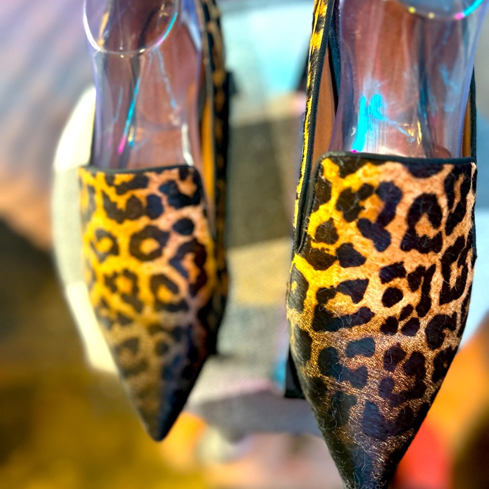 Franco Sarto leopard print shoes